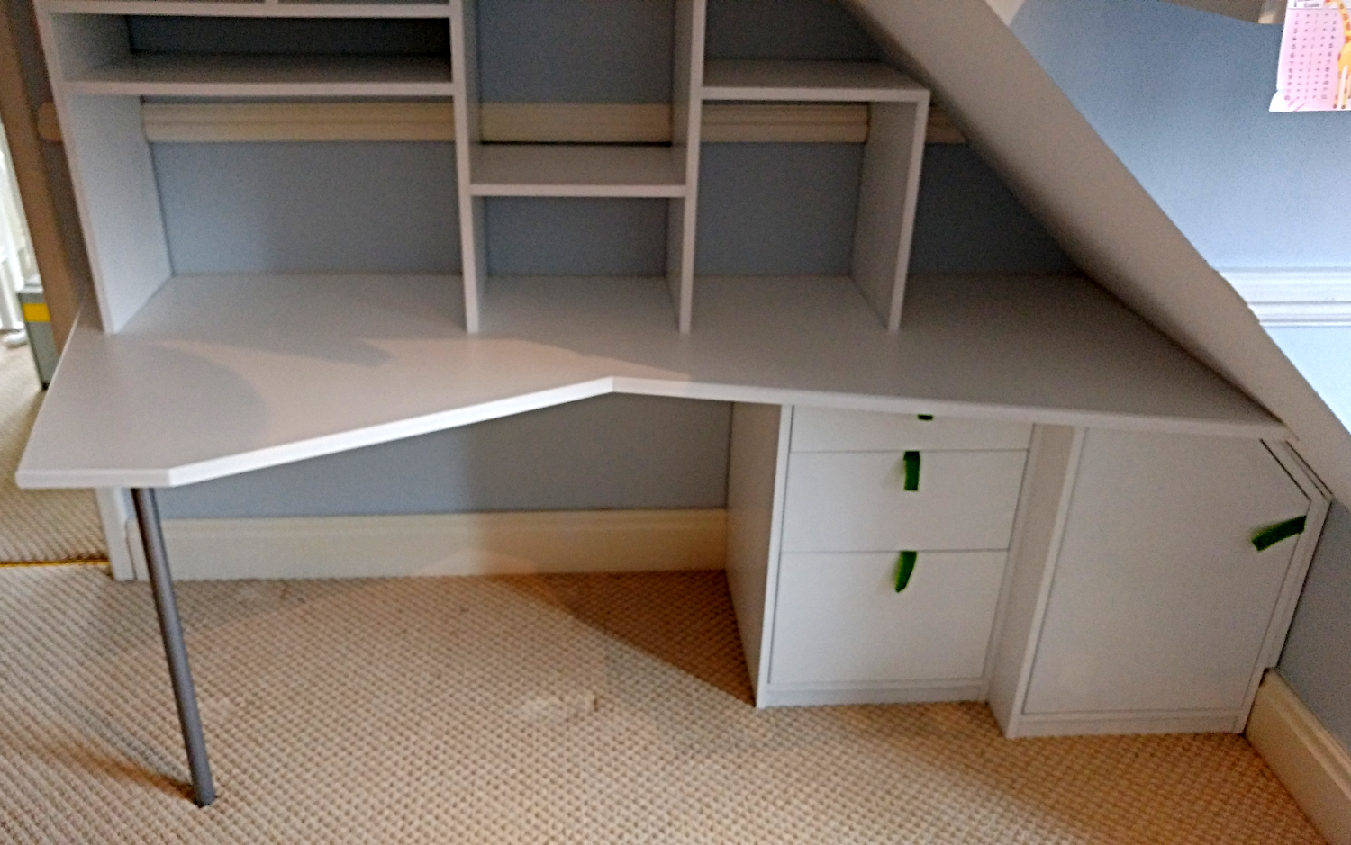 Ben Vivian Carpentry Furniture Cirencester Cheltenham Gloucester Stroud Cardiff Kids painted desk